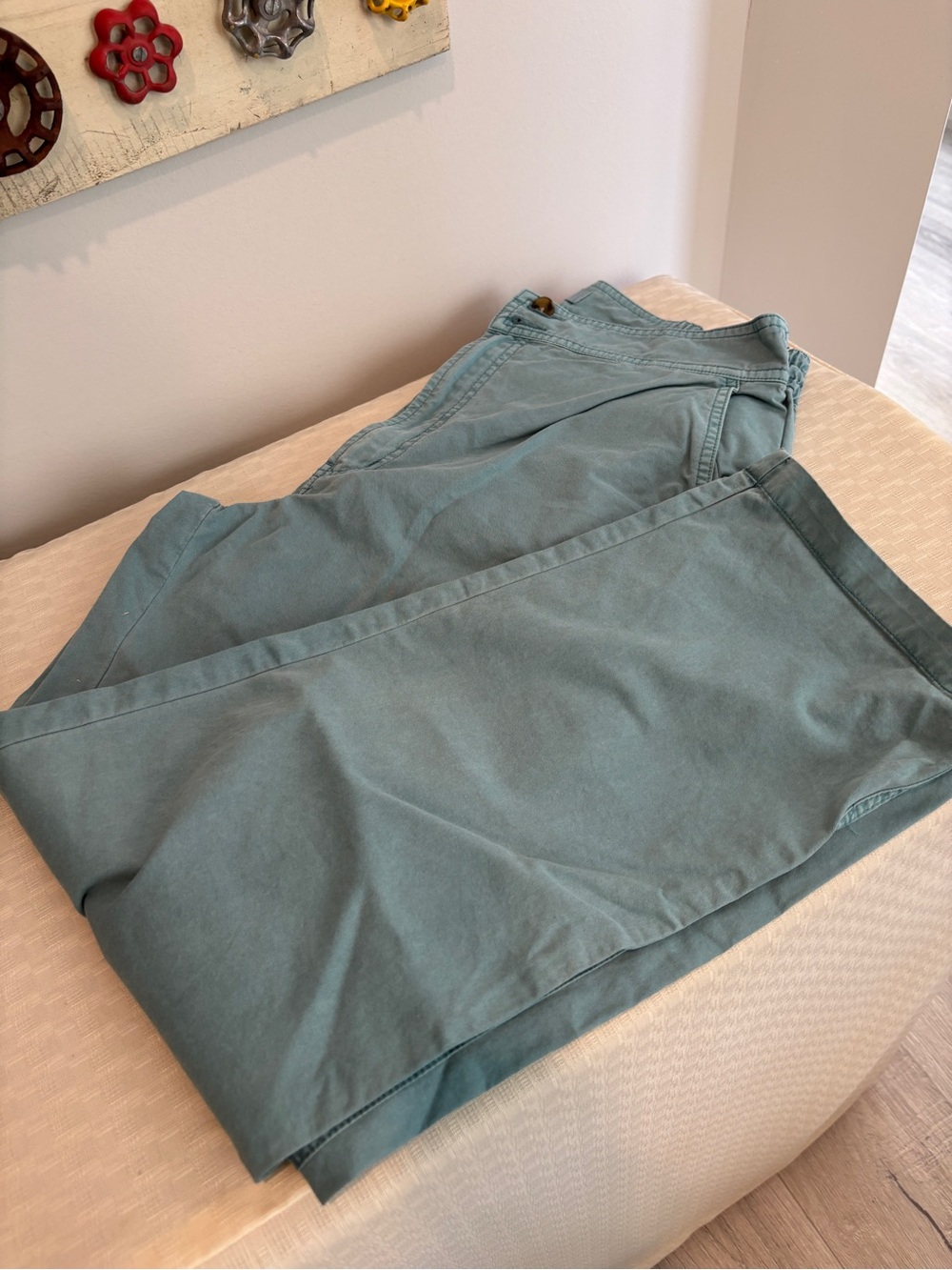 Sundance blue cotton pants Size 8